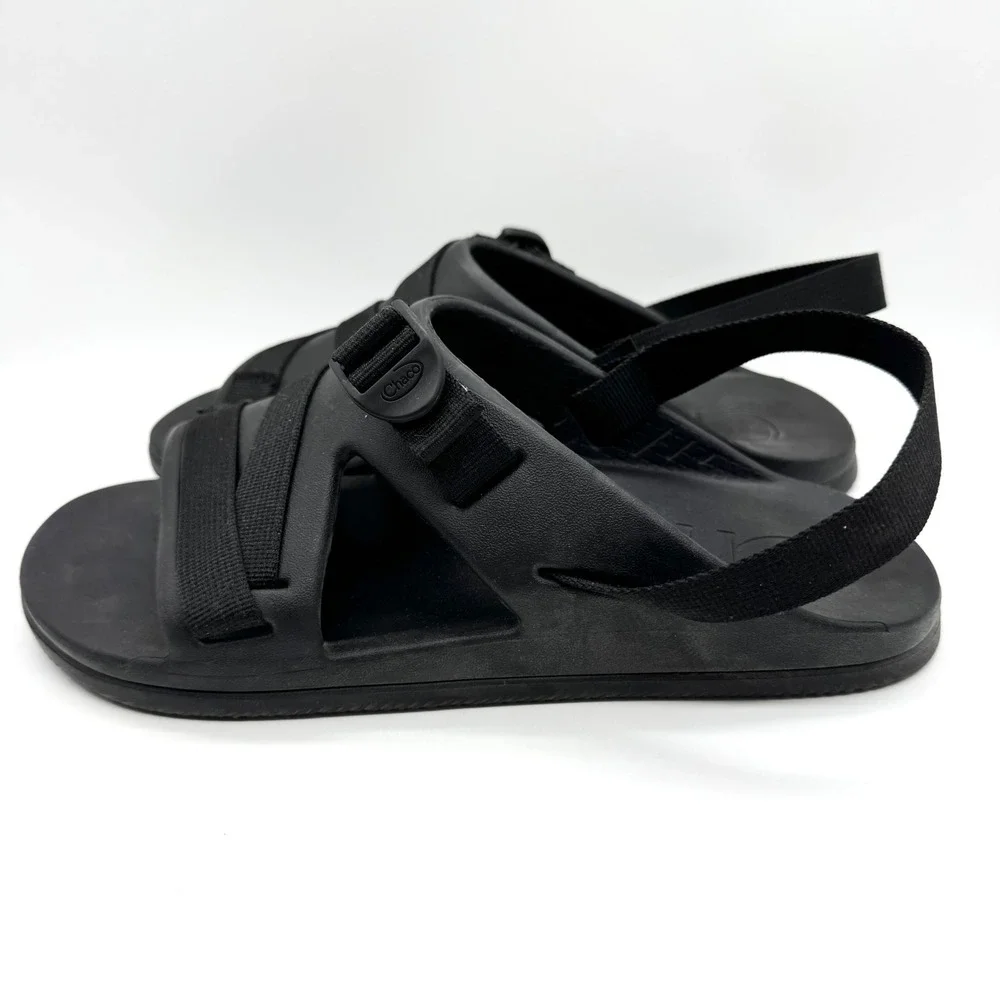 Chaco Chillos‎ Black Sport Slingback Strap Sandals Men's Size 11 Beach Water